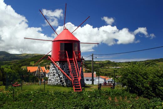 Moulin a vent sur l'Île de Faial
