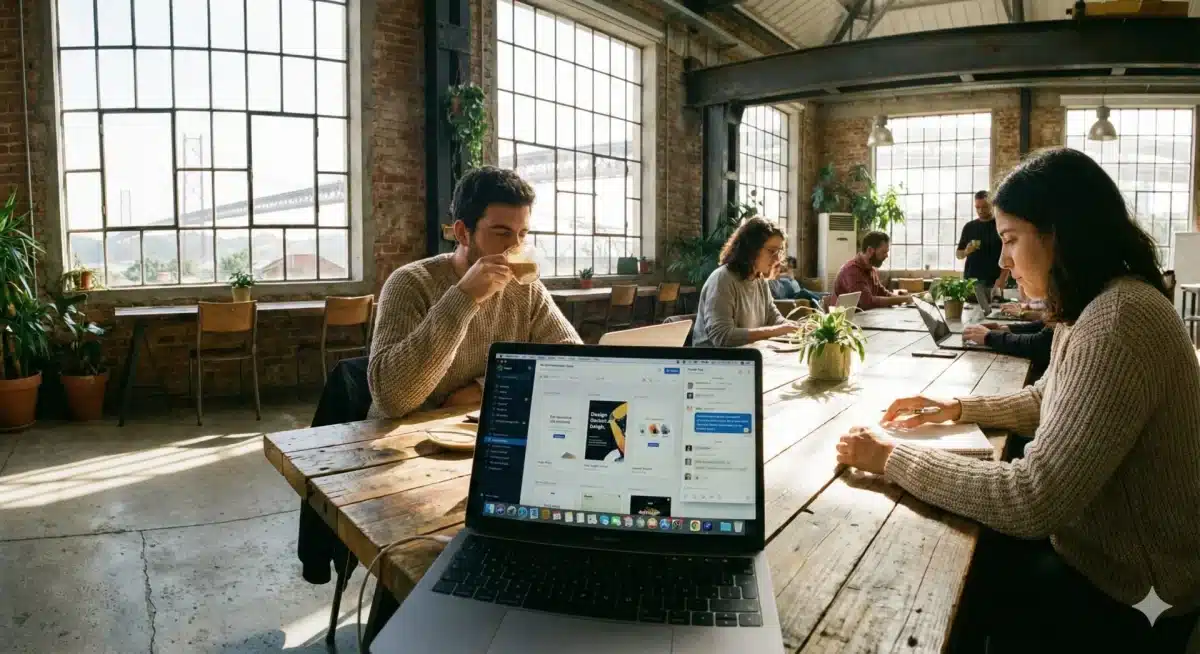 Espace de coworking lumineux à Lisbonne